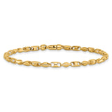14K 3.1mm Fancy Link Chain
