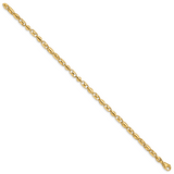 14k 4.1mm Fancy Barrel Link Bracelet