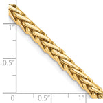 14K 4.4mm Hand-polished Flat-Edged Woven Link Chain