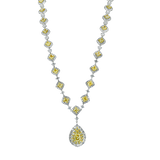 Color Necklace in 18k Gold with Diamonds