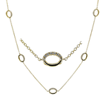Necklace in 18k Gold with Diamonds
