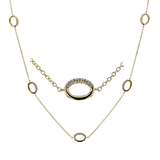 Necklace in 18k Gold with Diamonds