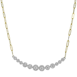 Necklace in 18k Gold with Diamonds