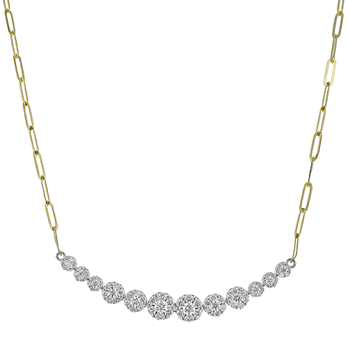 Necklace in 18k Gold with Diamonds
