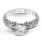 Engagement Ring in 18k Gold with Diamonds