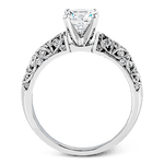 Engagement Ring in 18k Gold with Diamonds