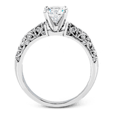 Engagement Ring in 18k Gold with Diamonds