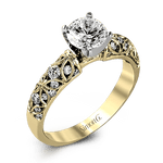 Engagement Ring in 18k Gold with Diamonds