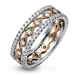 Anniversary Ring in 18k Gold with Diamonds