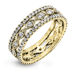 Anniversary Ring in 18k Gold with Diamonds