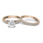 Wedding Set in 18k Gold with Diamonds