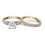 Wedding Set in 18k Gold with Diamonds