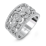 Right Hand Ring in 18k Gold with Diamonds