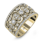 Right Hand Ring in 18k Gold with Diamonds