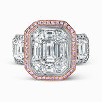 Engagement Ring in 18k Gold with Diamonds