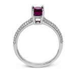 Color Ring in 18k Gold with Diamonds