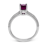 Color Ring in 18k Gold with Diamonds