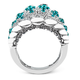 Color Ring in 18k Gold with Diamonds