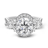 Engagement Ring in 18k Gold with Diamonds