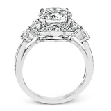 Engagement Ring in 18k Gold with Diamonds
