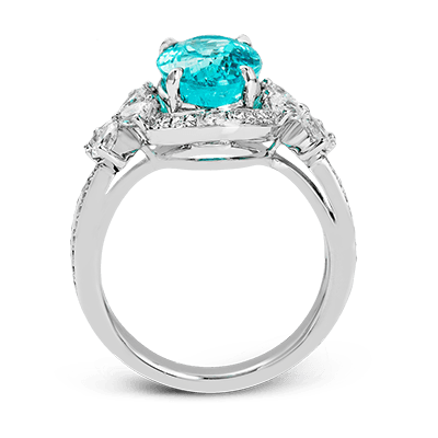 Color Ring in 18k Gold with Diamonds