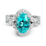 Color Ring in 18k Gold with Diamonds