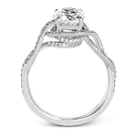Engagement Ring in 18k Gold with Diamonds