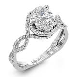 Engagement Ring in 18k Gold with Diamonds