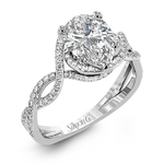 Engagement Ring in 18k Gold with Diamonds