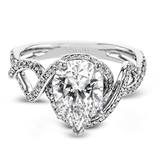 Engagement Ring in 18k Gold with Diamonds