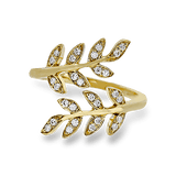 Right Hand Ring in 18k Gold with Diamonds