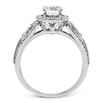 Engagement Ring in 18k Gold with Diamonds
