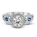 Engagement Ring in 18k Gold with Diamonds
