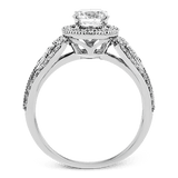 Engagement Ring in 18k Gold with Diamonds