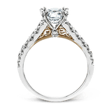Engagement Ring in 18k Gold with Diamonds