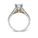 Engagement Ring in 18k Gold with Diamonds