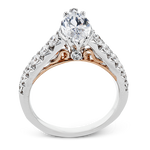 Engagement Ring in 18k Gold with Diamonds