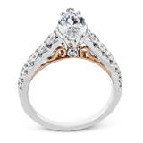 Engagement Ring in 18k Gold with Diamonds