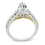Engagement Ring in 18k Gold with Diamonds