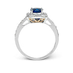 Color Ring in 18k Gold with Diamonds