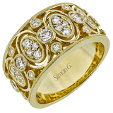 Right Hand Ring in 18k Gold with Diamonds