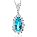 Color Pendant in 18k Gold with Diamonds