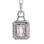 Pendant in 18k Gold with Diamonds