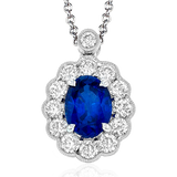 Color Pendant in 18k Gold with Diamonds