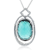Color Pendant in 18k Gold with Diamonds