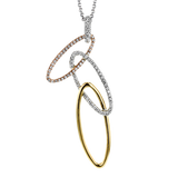 Pendant in 18k Gold with Diamonds