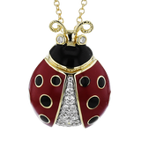 Pendant in 18k Gold with Diamonds