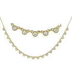 Necklace in 18k Gold with Diamonds