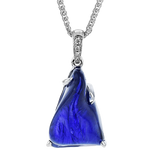 Color Pendant in 18k Gold with Diamonds