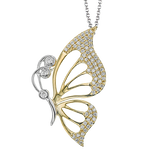 Pendant in 18k Gold with Diamonds